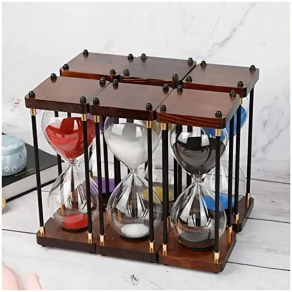 30/60 Minute Vintage Metal Hourglass Timer Kitchen Home Office Creative Desktop Ornaments Time Management Tools Holiday Gifts - Image 3