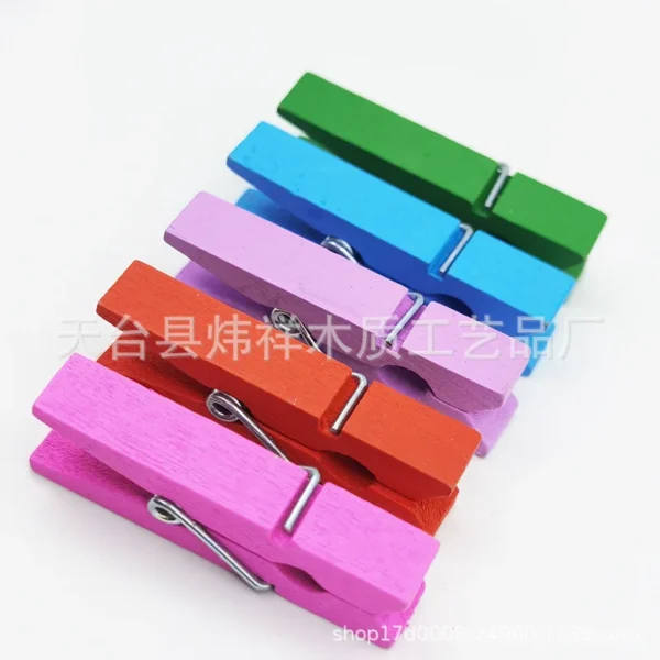 50pieces Handmade 2.5cm~15cm Wooden Clips Natural Wood Business Card Holder Wooden Crafts - Image 21