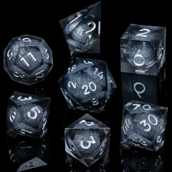D20 DND Resin Dice Set D&D D6 Sharp Edges Dice Dungeon and Dragon Role Playing Game RPG Polyhedral Dice D20 D12 D10 D8 D6 D4 - Image 36