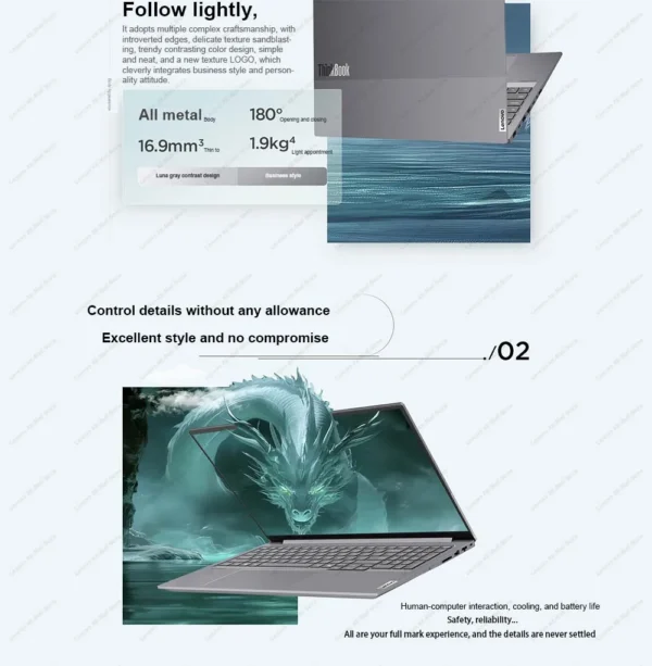 Lenovo 2025 NEW ThinkBook 16+ U5-225H/U7-255H/U9-285H 32G+1T 16-Inch 3.2K 165Hz Screen - Image 20