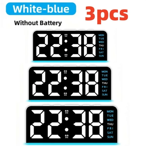 Desk Digital  Bedside Table Alarm Clock Room Bedroom Decoration Timepiece Home Decor Items Interior Accessories Electronic Clock - Image 22