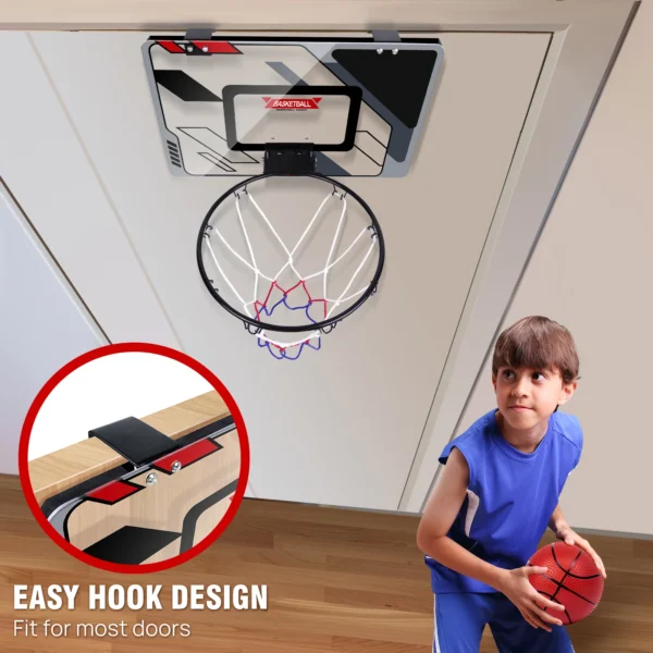 Mini basketball hoop - children's indoor mini basketball frame, backboard basketball set for bedroom, sports game accessory - Image 2
