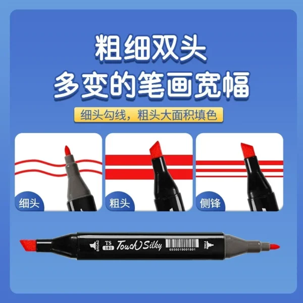 48/60/80 Colors Alcohol Drawing Markers Dual Tip Permanent Art Sketch Markers for Illustration School Supplied - Image 4