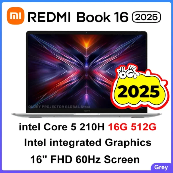 REDMI BOOK 16 2025 intel Core 5 210H Processor 16/32GB RAM 512G/1TB SSD 16inch FHD 60Hz Screen - Image 8
