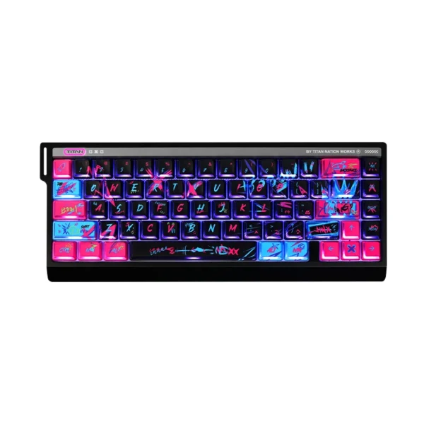 Jinx Keycaps Side Engraved Translucent Cherry Height Pbt Pc Twin Cities War Graffiti For Aula F75 Keyboard Keycaps - Image 6