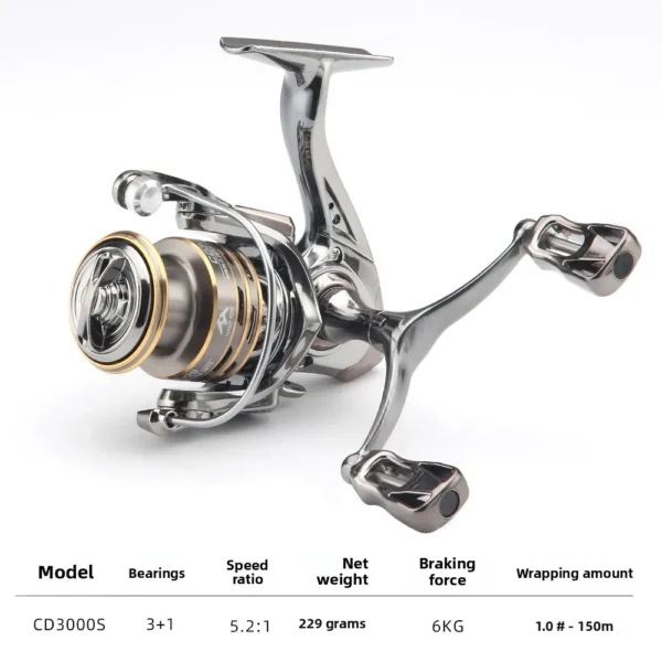 Small golf road spinning Stella double rocker fishing reel long-distance casting micro-fish reel SW - Image 24