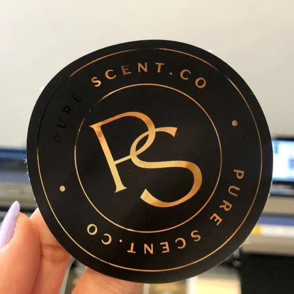 50pcs Gold Foil Printing, Gold Custom Stickers, Any Shape Custom Stickers, Any Color Logo Labels, Custom Product Labels - Image 5