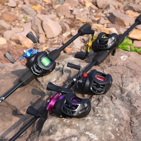 Sougayilang Fishing Rod Reel Combo Lightweight and High Carbon Casting Rod 7.2:1 Gear Ratio Baitcasting Reel With Line as A Gift - Image 22
