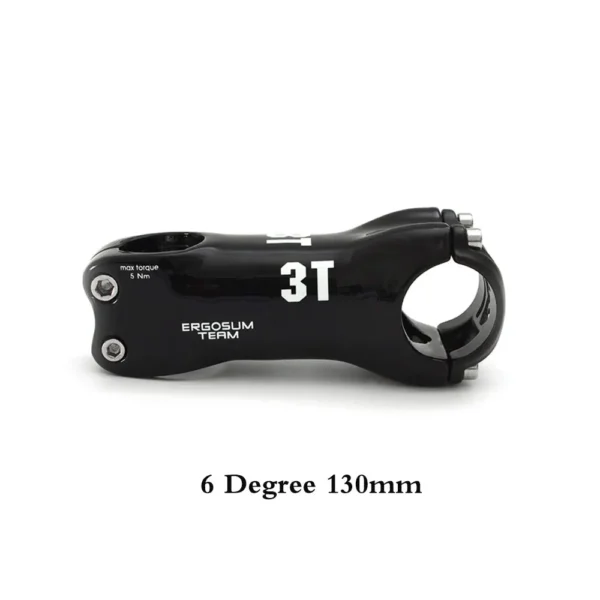 TOP Brand 3T Superlight Full Carbon Stem Road Mountain Bike Stem Angle 6 or Angle 17 60-130mm Black  Glossy - Image 10