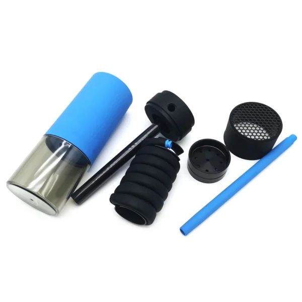 Portable Car Hookah Set with Silicone Hose Mini Shisha for Outdoor Travel Mobile Shisha Narguile Chicha Cachimbas - Image 15