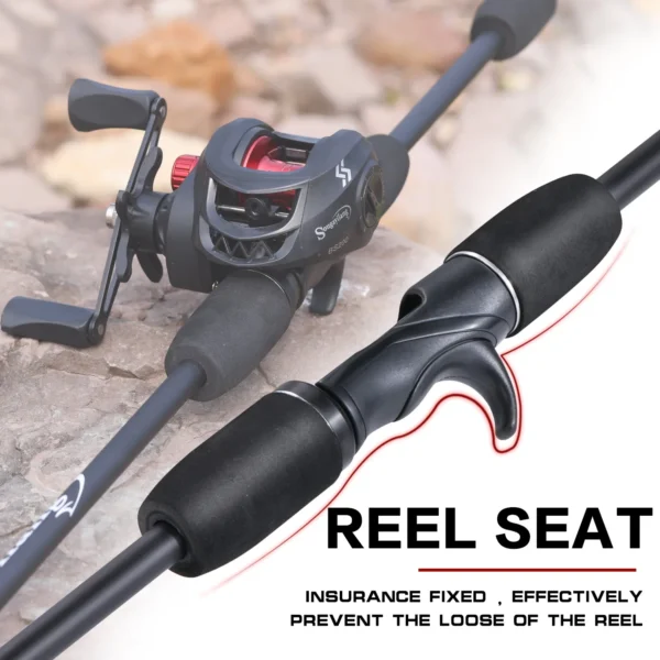 Sougayilang Fishing Rod Reel Combo Lightweight and High Carbon Casting Rod 7.2:1 Gear Ratio Baitcasting Reel With Line as A Gift - Image 13