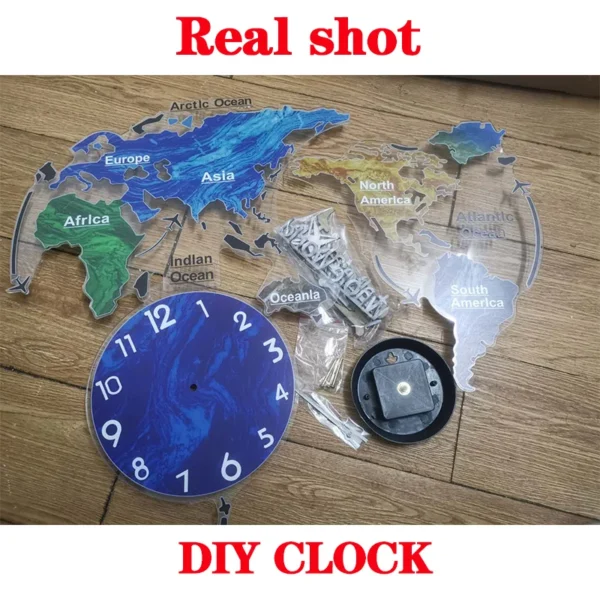 Unique Acrylic Wall Clock 3D DIY Large Wall Hanging Clock with Stickers Home Decorations - Image 21