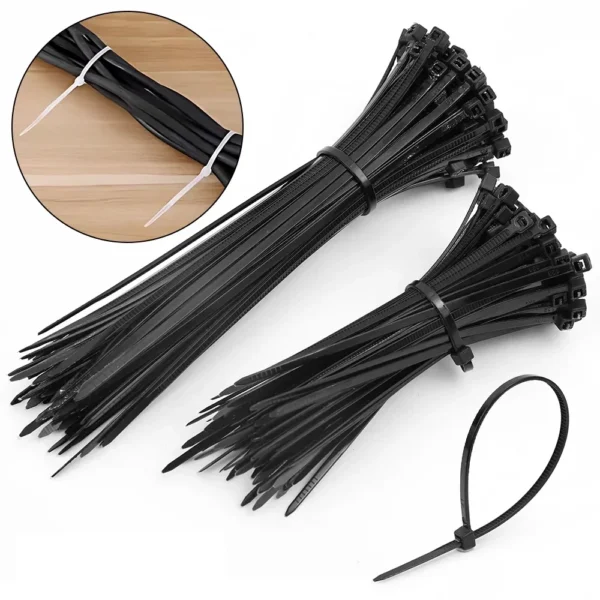 1000/100Pcs Wholesale Plastic Nylon Cable Ties Self-locking Cord Straps Widen thicken Cables Fastening Loop Wire Zip Tie - Image 11