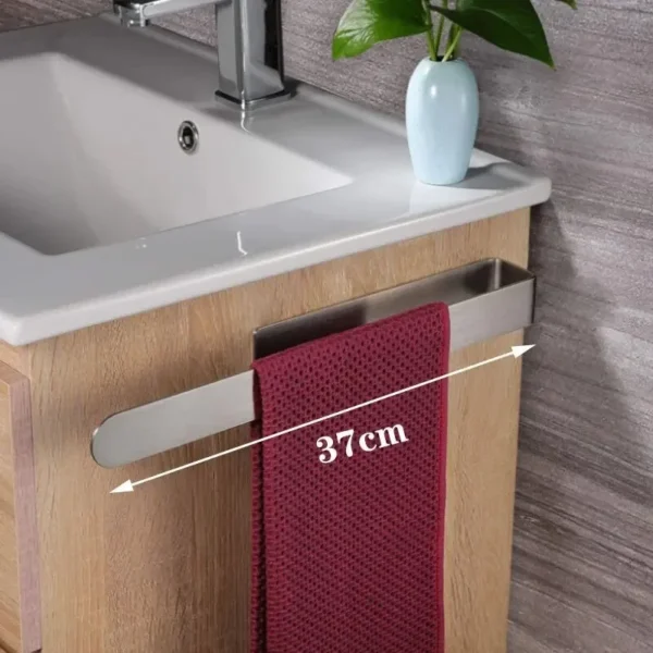 Towel Rack Non-punched Towel Rack Bathroom Rack Self-adhesive Bathroom Kitchen Towel Hand Towel Rack Household Items - Image 10