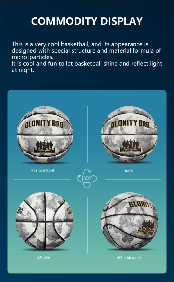 Glowing Green BasketBall For Men Women,Official Size 5/6/7 Soft Composite Leather In&Outdoor Street Luminous Ball Night Use Game - Image 17