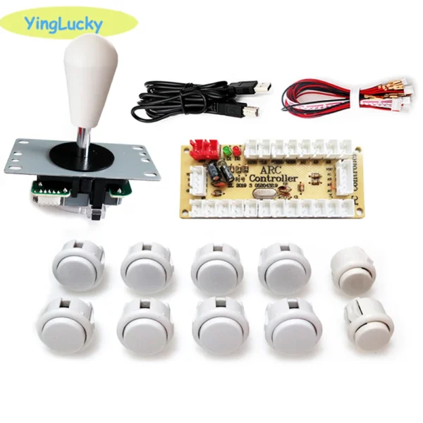 2 Player Arcade Zero Delay Kit USB Encoder for PC Raspberry Pi SANWA Push Button Joystick USB Arcade Cabinet Mando - Image 12