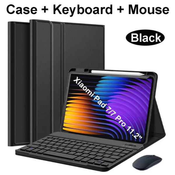 Case for Xiaomi Pad 7 11.2 inch, Bluetooth keyboard case for Xiaomi Pad 7 Pro 11.2 inch - Image 13