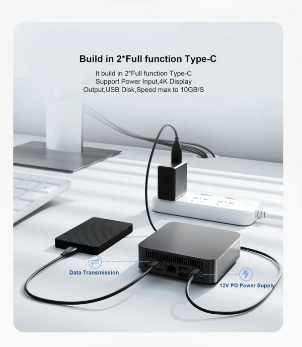 2025 Intel Core i9 8950HK N5095A Mini PC Computer Windows 11 16GB 1TB 2TB 4K Gaming Computer WiFi6 USB Portable Mini Desktop PC - Image 15