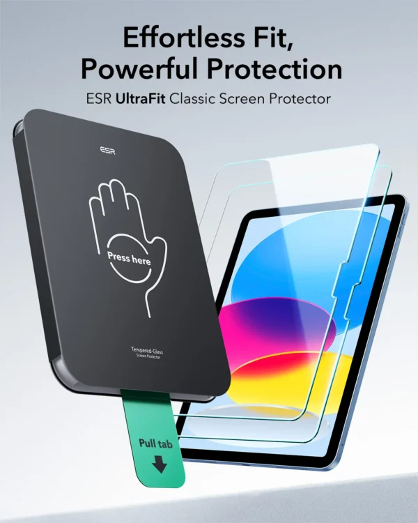 ESR 2 Pack Screen Protector for iPad 10.9 inch - Image 2