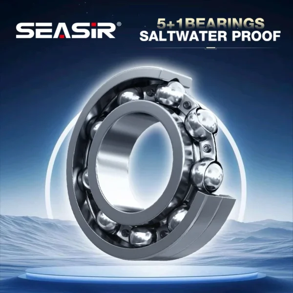 Seasir Vortex Baitcasting Fishing Reel 7.0:1 High Speed Gear Ratio 5+1BB Max Drag 8kg Fresh Saltwater Fishing Coil - Image 5