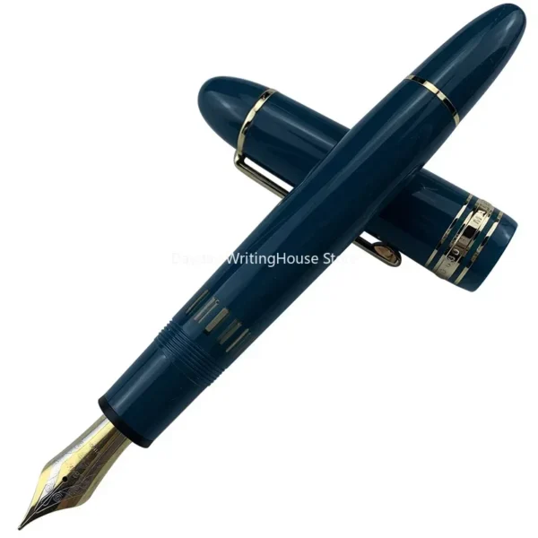 Smooth Wingsung 630 Resin Fountain Pen 8# Iraurita Fine Nib Brief Piston Gold Clip Pen Business Writing School Stationery Gifts - Image 5