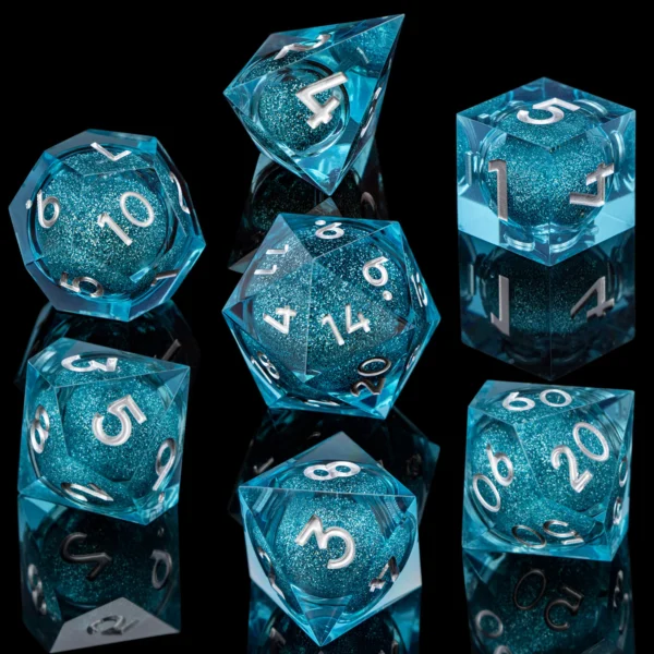 D20 DND Resin Dice Set D&D D6 Sharp Edges Dice Dungeon and Dragon Role Playing Game RPG Polyhedral Dice D20 D12 D10 D8 D6 D4 - Image 44
