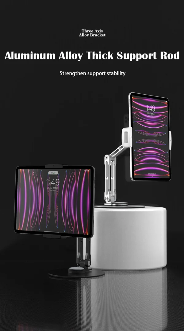 Portable Tablet Stand Aluminum Alloy Bracket Monitor Holder VESA Mount Metal Stand Foldable Adjustable Desktop Magnetic Bracket - Image 15