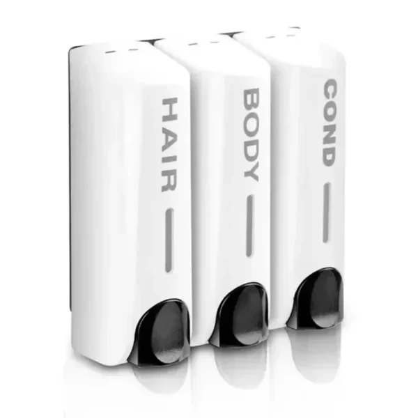 1/2/3 Wall Mounted Soap Dispenser 350ml, Shampoo and Shower Gel Dispenser, No Punching Hotel Home Manual Press Soap Dispenser - Image 16