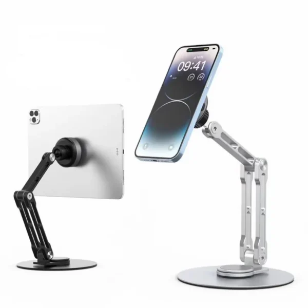 Portable Tablet Stand Aluminum Alloy Bracket Monitor Holder VESA Mount Metal Stand Foldable Adjustable Desktop Magnetic Bracket - Image 4
