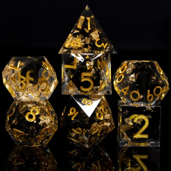 D20 DND Resin Dice Set D&D D6 Sharp Edges Dice Dungeon and Dragon Role Playing Game RPG Polyhedral Dice D20 D12 D10 D8 D6 D4 - Image 81