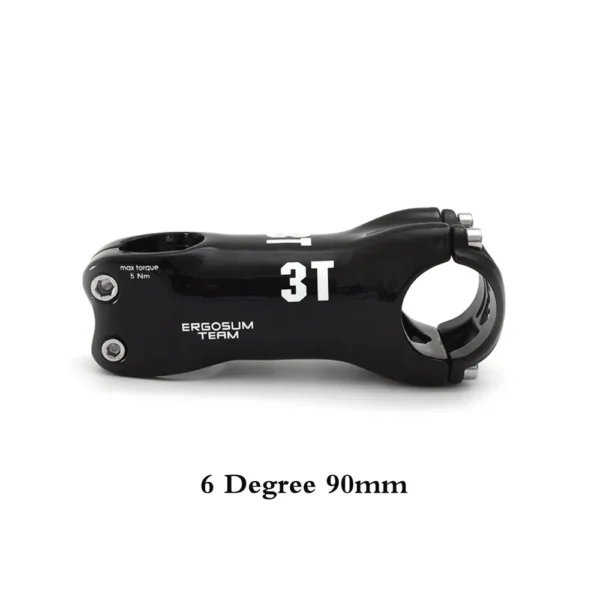 TOP Brand 3T Superlight Full Carbon Stem Road Mountain Bike Stem Angle 6 or Angle 17 60-130mm Black  Glossy - Image 14
