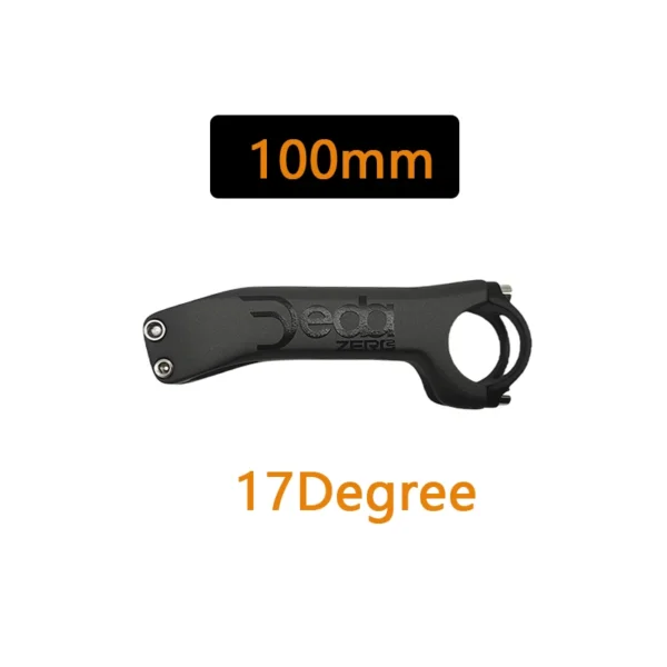 Full Carbon Riser Handlebar, Aluminum Cap, Road Mountain Bike Stems, Angle -6 Degree,-17 Degree, Matte, 31.8x70-130mm - Image 16