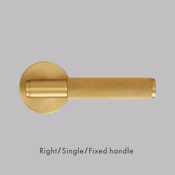 Dooroom Brass Knurled Hidden Door Lock Set Living Room Bathroom Invisible Thumb Turn Matt Black Brushed Brass Open In Emergency - Image 10