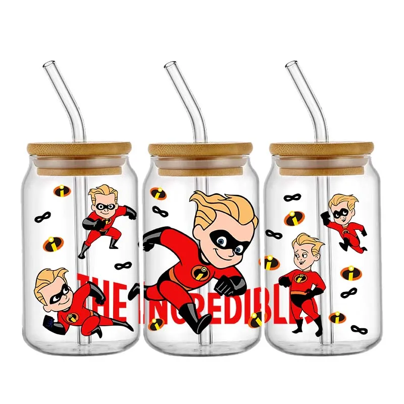 Various Cartoons Decal UV DTF Transfer Sticker Cup Tumbler Wrap for 16oz Libbey Glasses Wraps Bottles DIY Mug Stick - Image 23