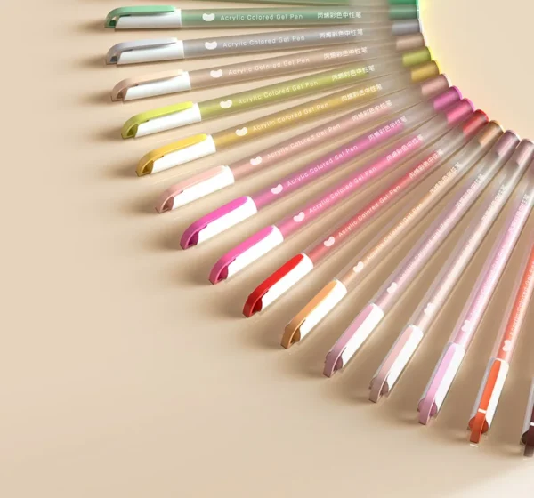 36/12 Colors Acrylic Gel Pen 1.0mm Large Capacity Student Writing Pen Painting Drawing Office School Supplies Stationery - Image 37