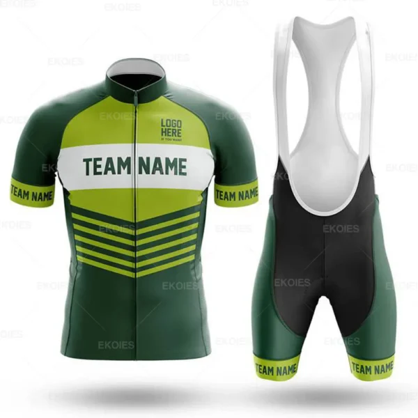 2022 Customize Summer Unisex Cycling Jersey Set Breathable Mountain Bike Rally Team Uniform Racing Bike Jersey Cycling Clothing - Image 12