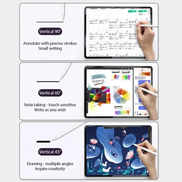 Stylus for iPad pencil usb-c iOS Tablet Stylus Palm Repulsion Tilt Pressure sensing with Power display iPad 6 7 8 9 10 Pro 3 4 5 - Image 9