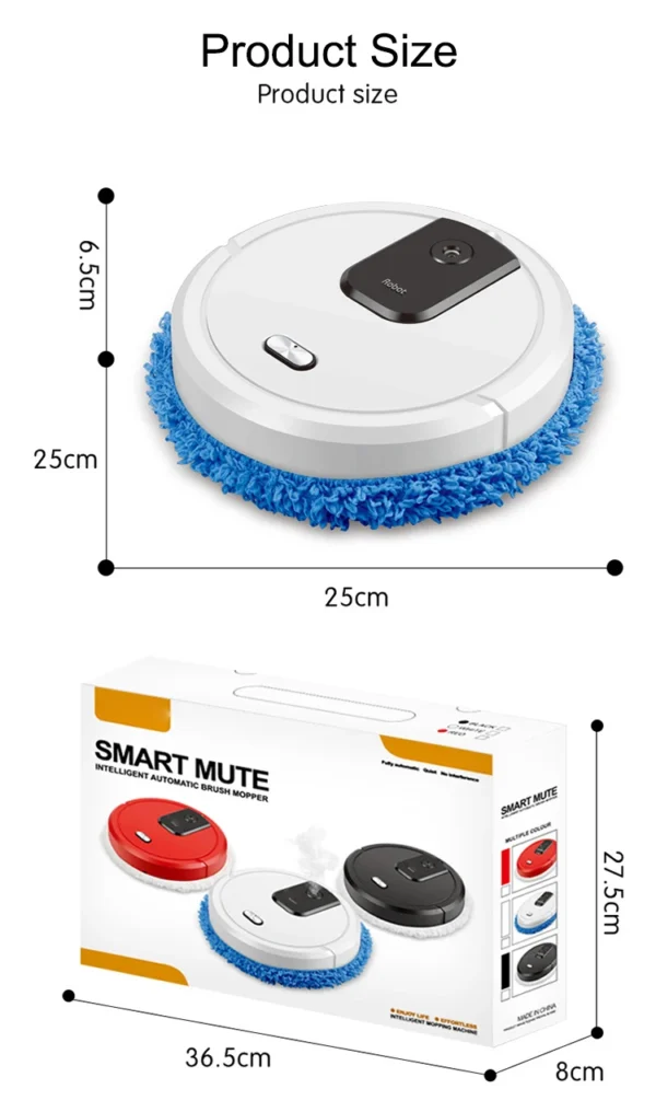 NEW Smart Sweeping and Mop Robot Vacuum Cleaner Dry and Wet Mopping Rechargeable Robot Home Appliance with Humidifying Spray - Image 32