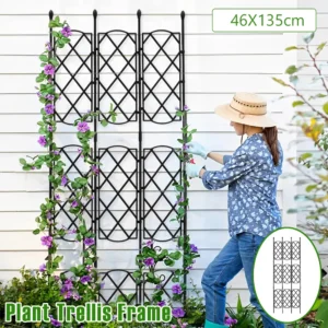 Garden Plant Trellis Frame Sturdy Plant Support Stakes Outdoor Multifunctional DIY Garden Trellis for Climbing Plants Decorative