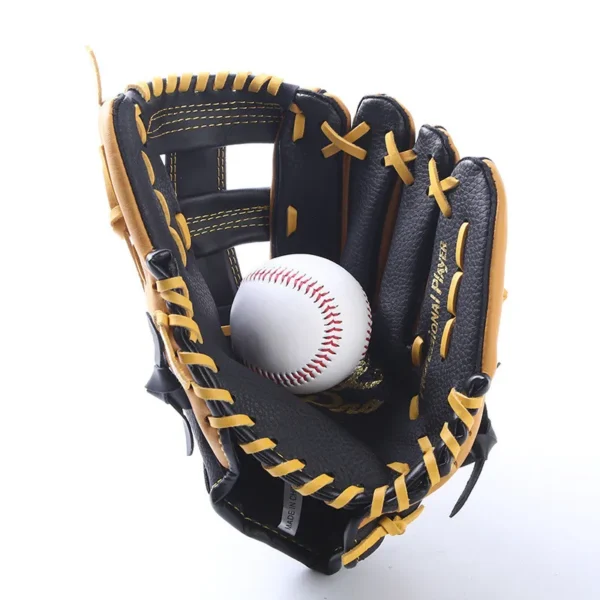 Professional Baseball Gloves 11.5/12.5inch Youths Adults Genuine Leather Baseball Mitt Gear Softball Training Catcher Gloves - Image 3