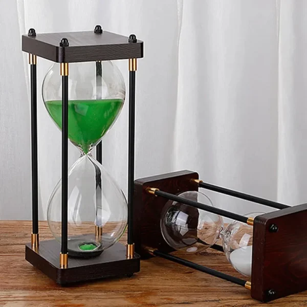 30/60 Minute Vintage Metal Hourglass Timer Kitchen Home Office Creative Desktop Ornaments Time Management Tools Holiday Gifts - Image 20