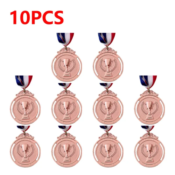 10-50pcs 2" Gold Silver Bronze Award Medal Zinc Alloy Round Winner Medals w/ Neck Ribbon 1st 2nd 3rd Prizes Winner Prize Present - Image 7