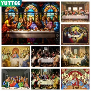 The Last Supper 5D DIY Diamond Painting Mosaic Jesus Embroidery Cross Stitch Rhinestones Handicraft Home Decor New Arrival Gift