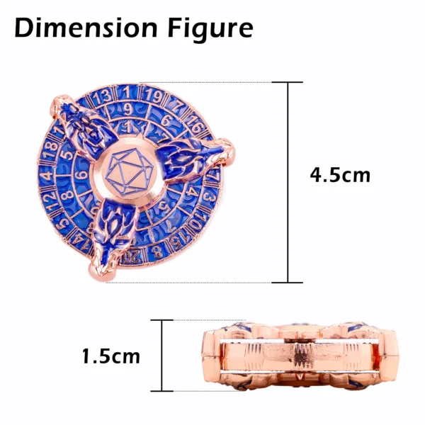 D6 Dice Finger 7-in-1 Spinner Dice Set, Fingertip Gyro Roulette Dice For Dungeons and Dragons DND Compass Dice d & d dice set - Image 34