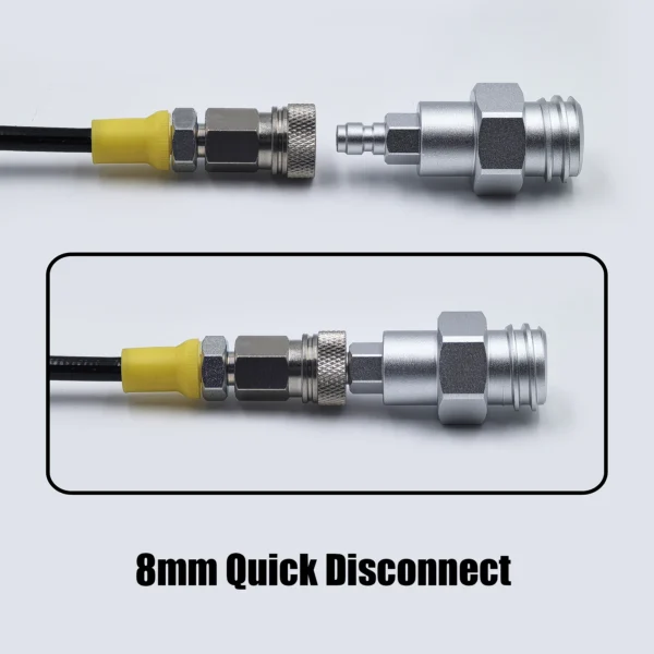 Soda Water Maker Accessories Spring Cover Hose W21.8-14 G3/4 CGA320 with Quick Disconnect Connector CO2 Tank Cylinder Adapter - Image 5
