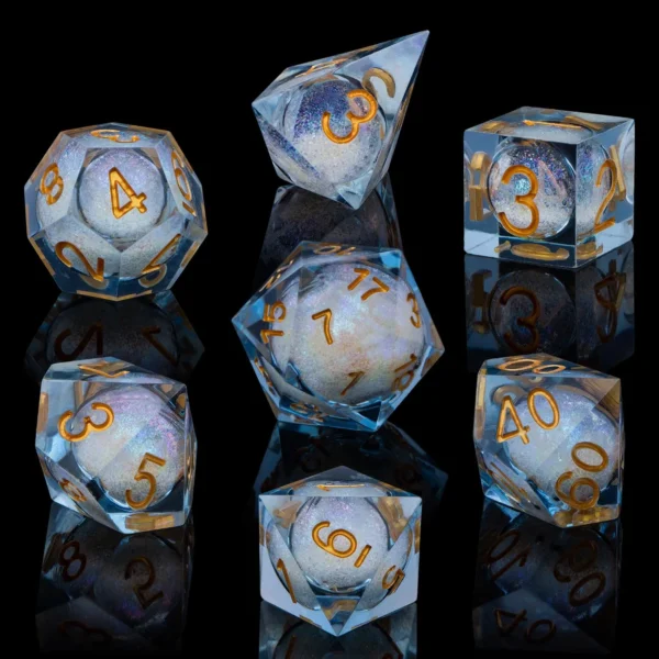 D20 DND Resin Dice Set D&D D6 Sharp Edges Dice Dungeon and Dragon Role Playing Game RPG Polyhedral Dice D20 D12 D10 D8 D6 D4 - Image 48