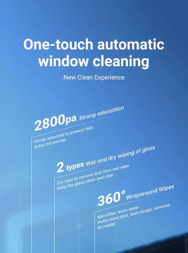 DIVEDEER Intelligent water spray window cleaner with automatic water spray function anti-fall magnetic glass home smart cleaner - Image 13