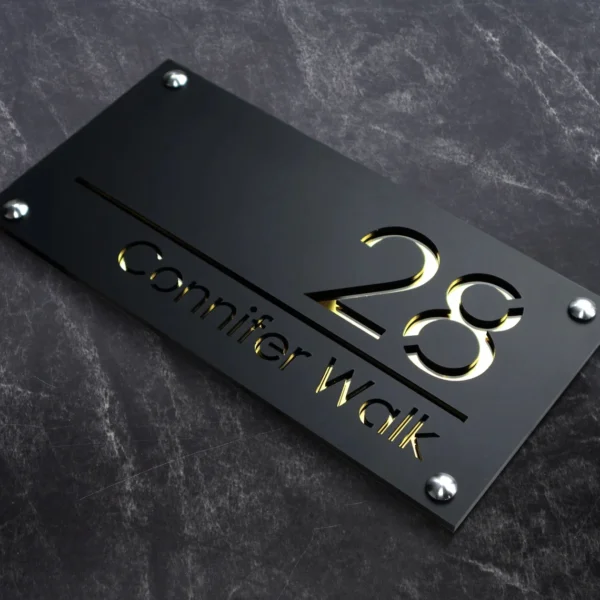 Personalized Street House Number Outdoor With Nails Custom House Number Plate 3D Laser Cut Acrylic Address Plaque Door Sign Hot - Image 16
