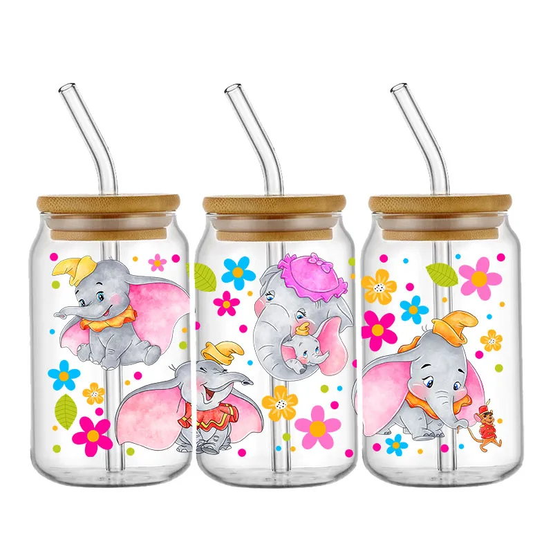 Various Cartoons Decal UV DTF Transfer Sticker Cup Tumbler Wrap for 16oz Libbey Glasses Wraps Bottles DIY Mug Stick - Image 15