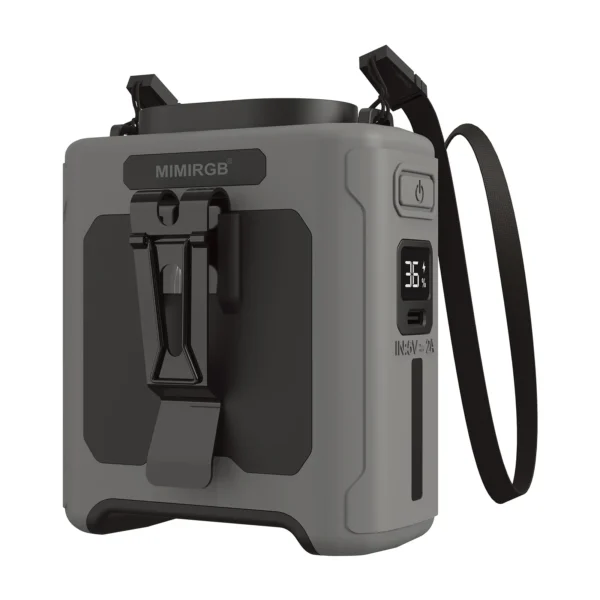 10000mAh Waist Fan Wearable Waist Fan 5 Speeds & Light 40H Hands-Free Cooling for Outdoor Jobsite Travel Long range for outdoor - Image 10